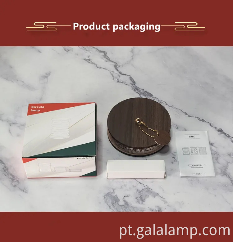 Luz noturna de lanterna de papel portátil elegante para espaços aconchegantes